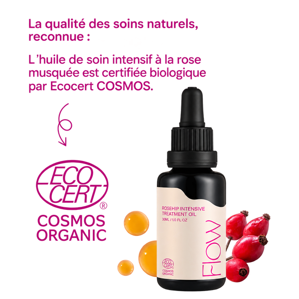 FLOW COSMETICS – Huile de Soin Intensif à la Rose Musquée – 30 ml - Image 2
